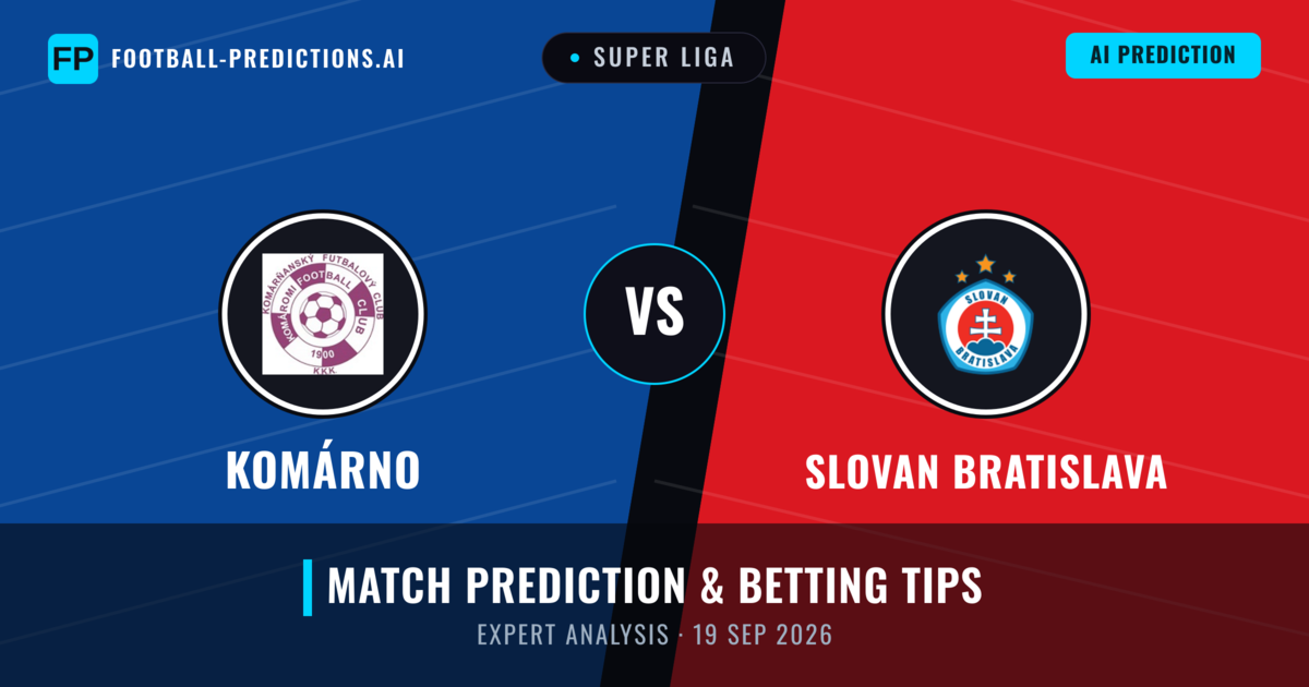 Komárno vs Slovan Bratislava — match prediction & preview