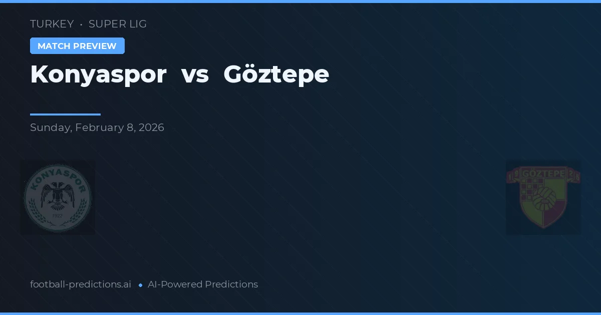 Konyaspor vs Göztepe — hula at preview ng laban