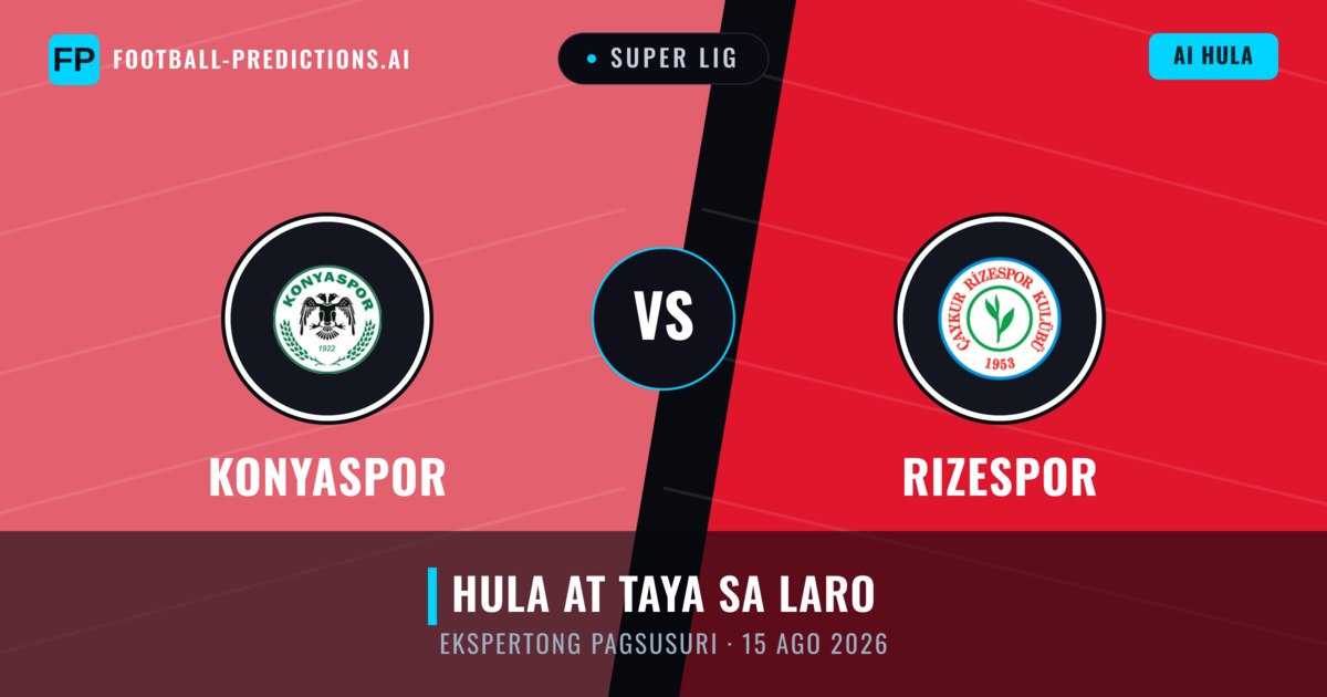 Konyaspor vs Rizespor — hula at preview ng laban