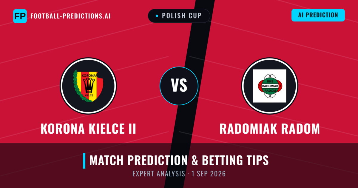 Korona Kielce II vs Radomiak Radom — match prediction & preview