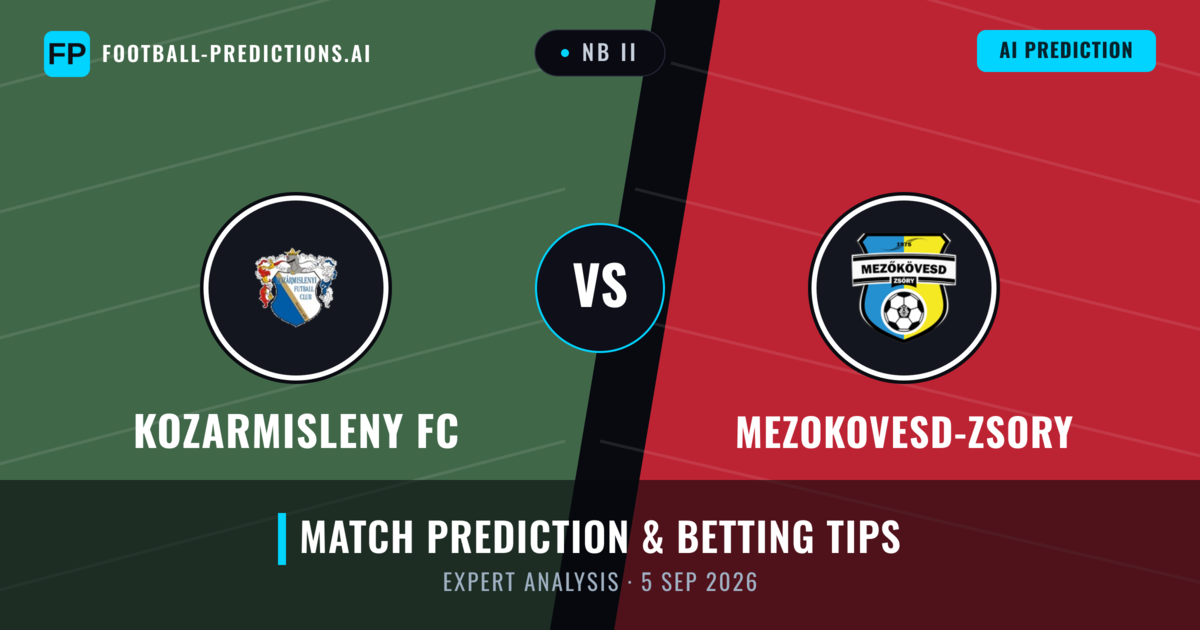 Kozarmisleny FC vs Mezokovesd-zsory — match prediction & preview
