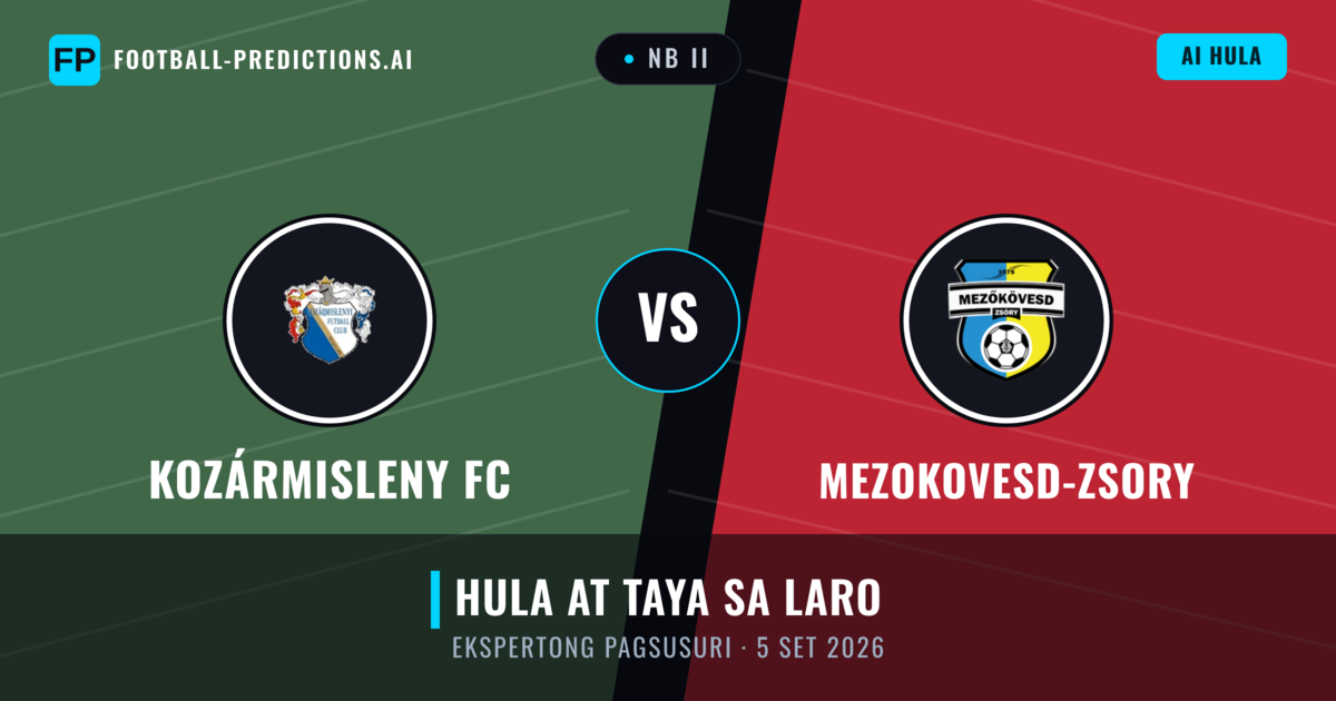 Kozármisleny FC vs Mezokovesd-Zsory — hula at preview ng laban