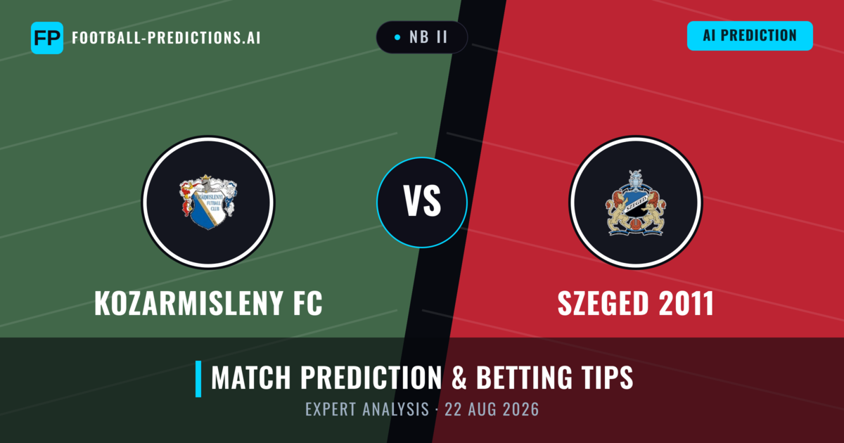 Kozarmisleny FC vs Szeged 2011 — match prediction & preview
