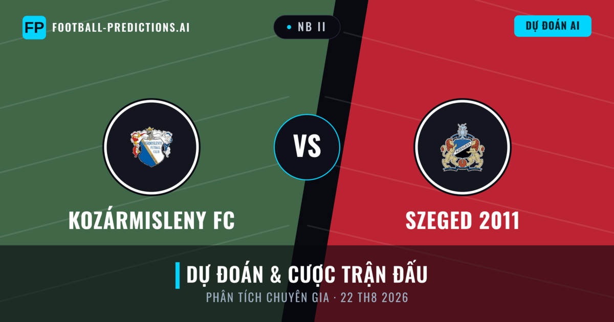 Kozármisleny FC vs Szeged 2011 — dự đoán và xem trước trận đấu