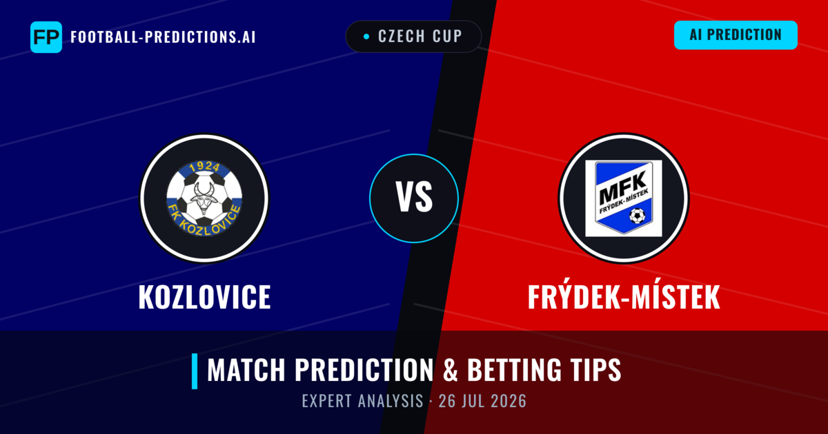Kozlovice vs Frýdek-Místek — match prediction & preview