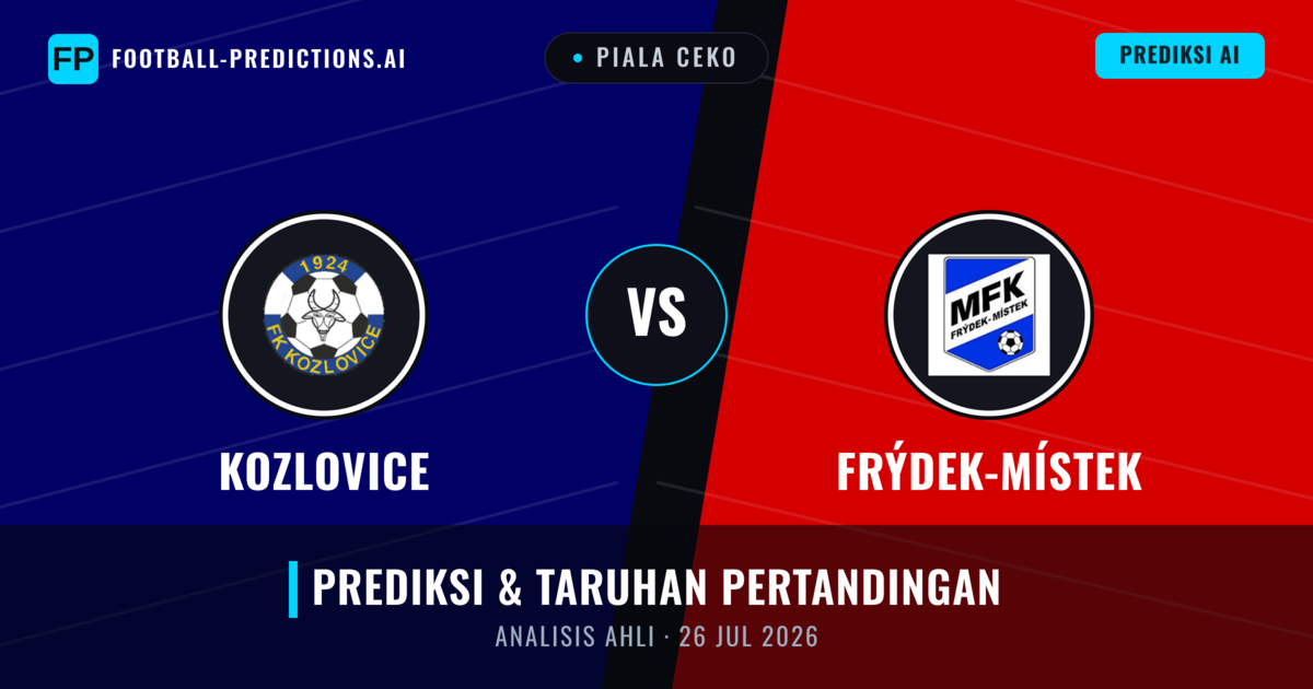 Kozlovice vs Frýdek-Místek — prediksi dan pratinjau pertandingan