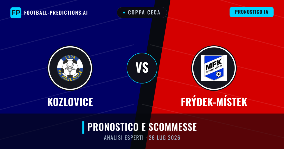 Kozlovice vs Frýdek-Místek — pronostico e anteprima del match