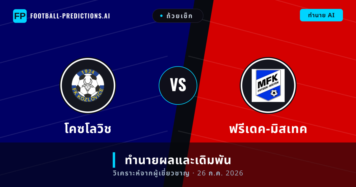 โคซโลวิช พบ ฟรีเดค-มิสเทค — ทำนายผลและพรีวิวการแข่งขัน