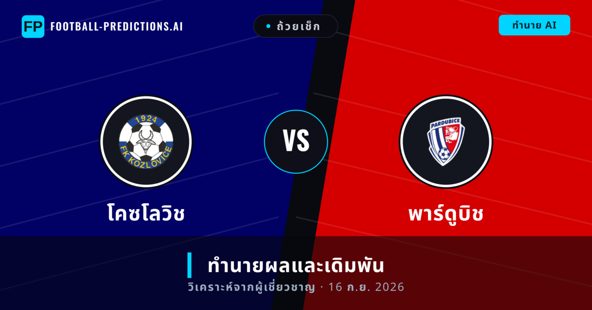 โคซโลวิช พบ พาร์ดูบิช — ทำนายผลและพรีวิวการแข่งขัน