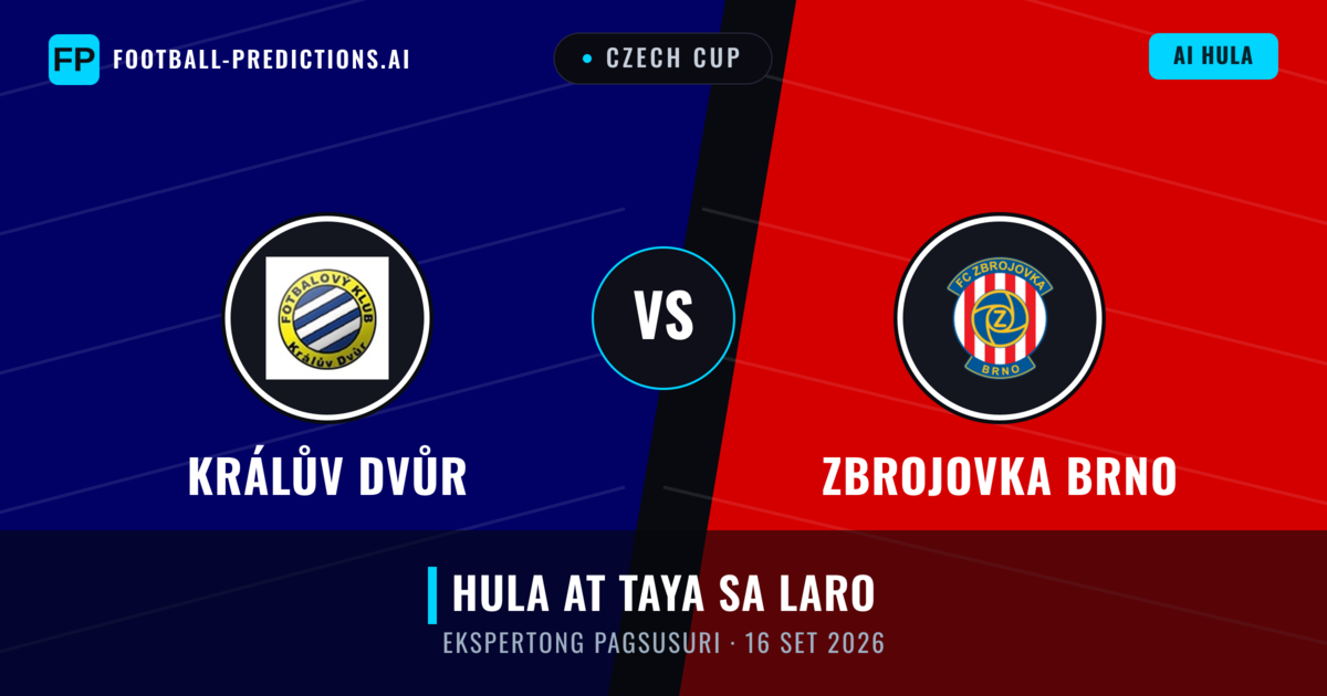 Králův Dvůr vs Zbrojovka Brno — hula at preview ng laban