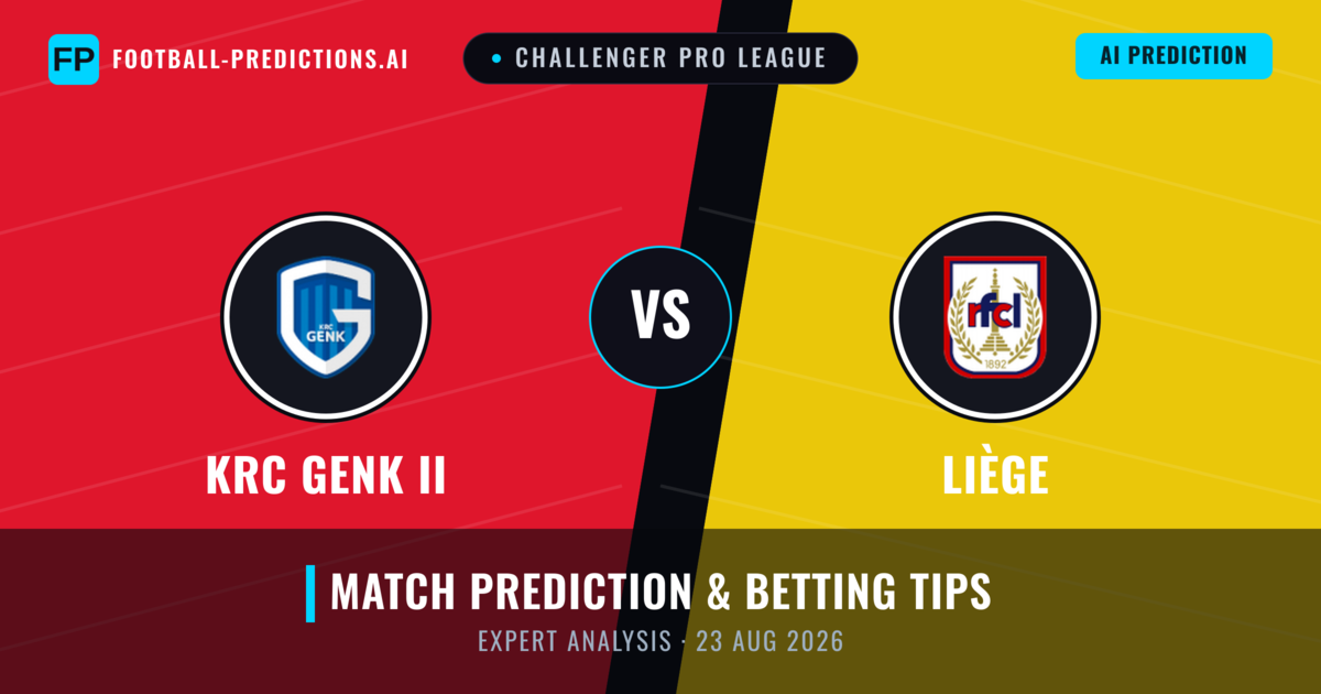KRC Genk II vs Liège — match prediction & preview