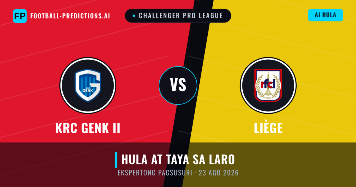 KRC Genk II vs Liège — hula at preview ng laban