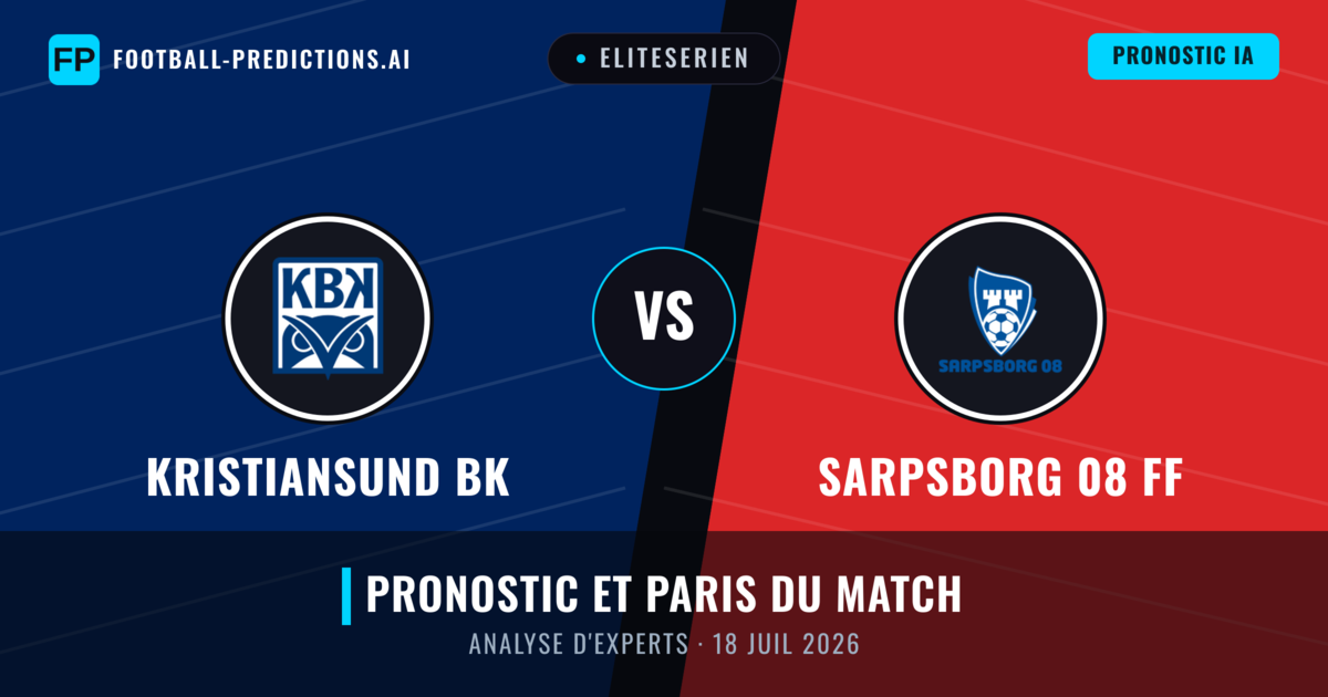 Kristiansund BK vs Sarpsborg 08 FF — pronostic et avant-match