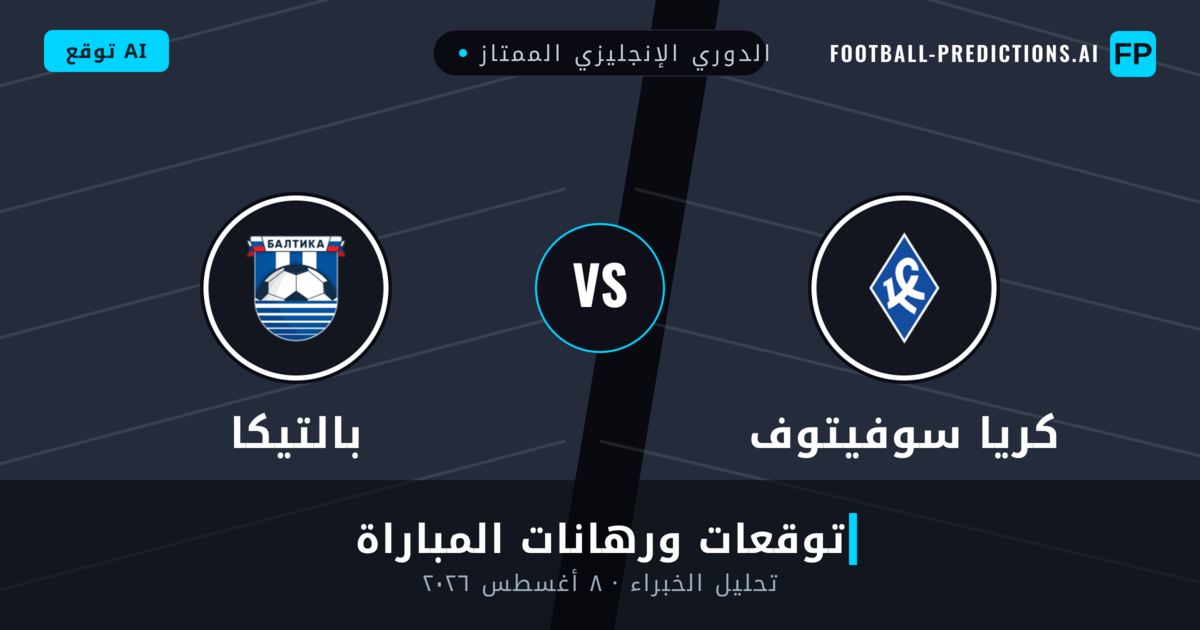 كريا سوفيتوف ضد بالتيكا — توقعات ومعاينة المباراة