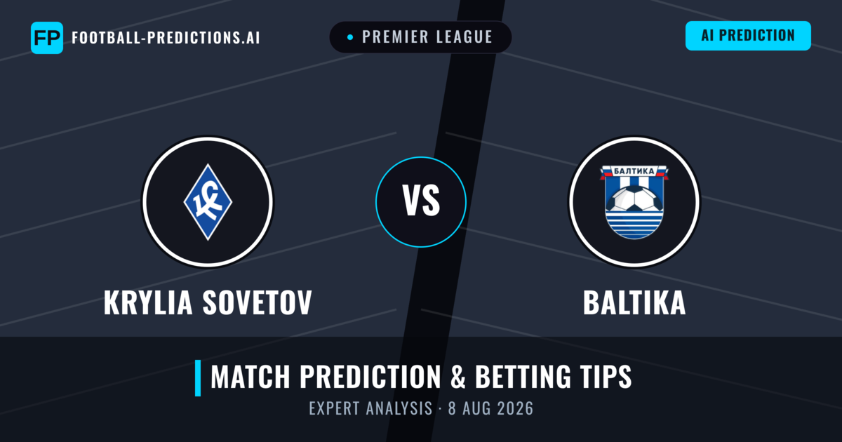 Krylia Sovetov vs Baltika — match prediction & preview