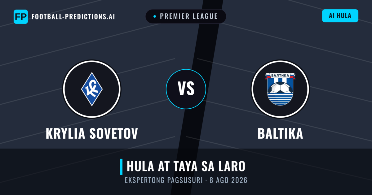 Krylia Sovetov vs Baltika — hula at preview ng laban