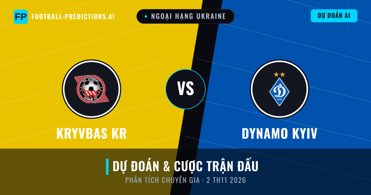 Kryvbas KR vs Dynamo Kyiv — dự đoán và xem trước trận đấu
