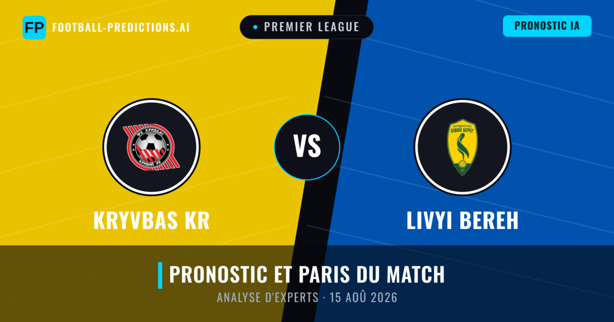 Kryvbas KR vs Livyi Bereh — pronostic et avant-match