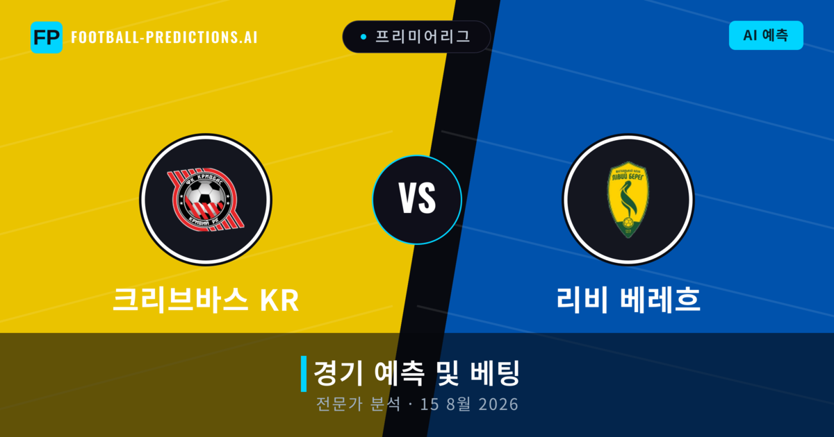 크리브바스 KR 대 리비 베레흐 — 경기 예측 및 프리뷰