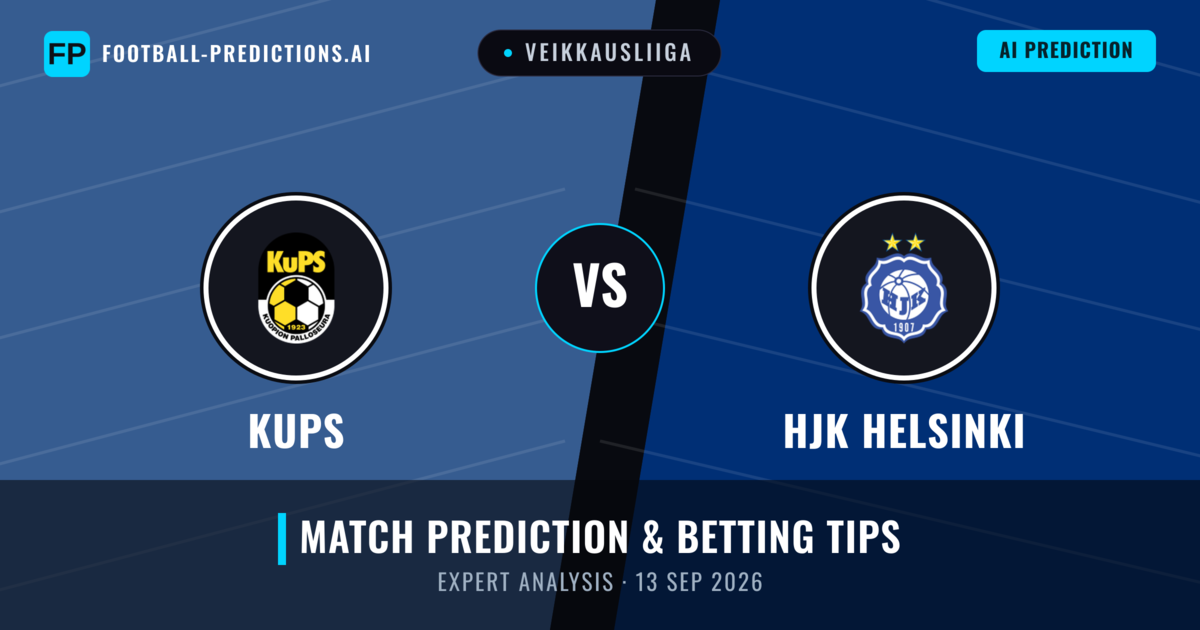 KuPS vs HJK Helsinki — match prediction & preview