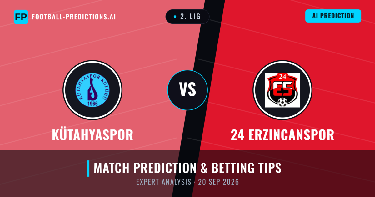 Kütahyaspor vs 24 Erzincanspor — match prediction & preview