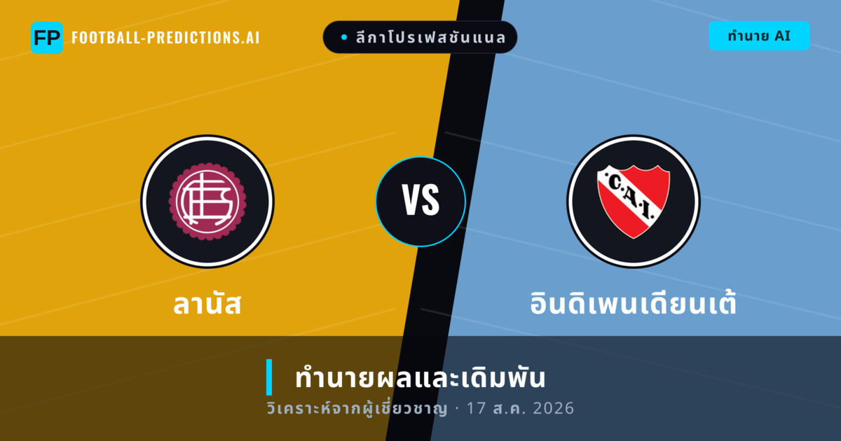ลานัส พบ อินดิเพนเดียนเต้ — ทำนายผลและพรีวิวการแข่งขัน