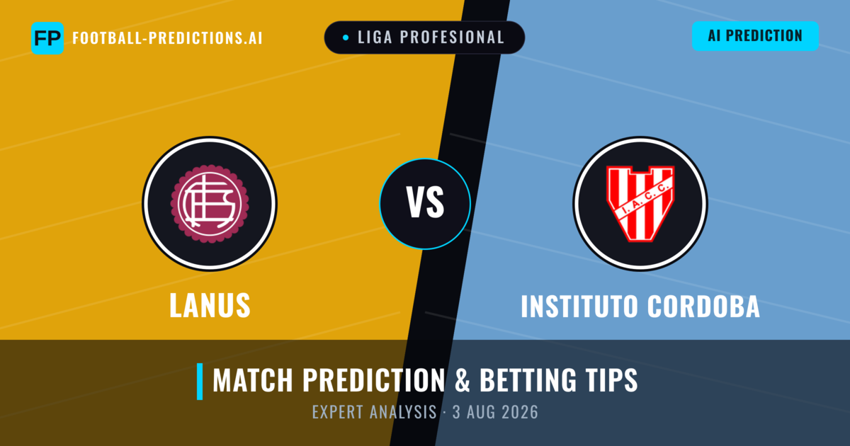 Lanus vs Instituto Cordoba — match prediction & preview