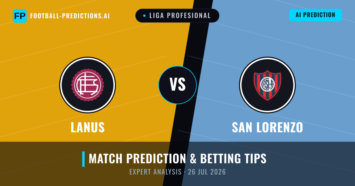 Lanus vs San Lorenzo — match prediction & preview