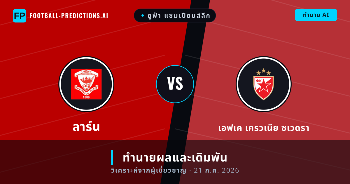 ลาร์น พบ เอฟเค เครวเนีย ซเวดรา — ทำนายผลและพรีวิวการแข่งขัน