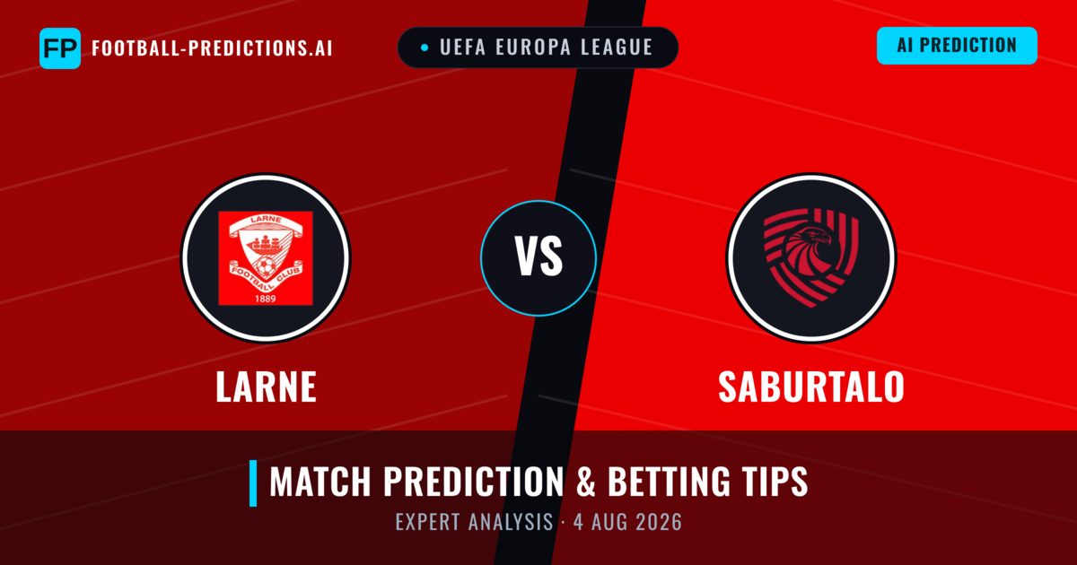 Larne vs FC Iberia 1999 — match prediction & preview