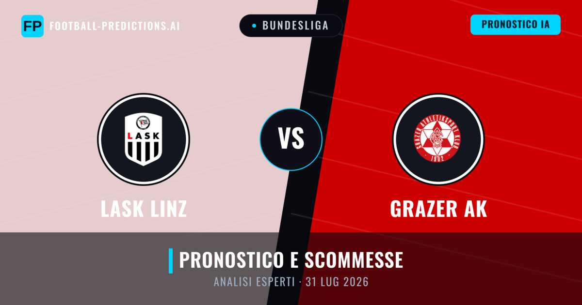 LASK Linz vs Grazer AK — pronostico e anteprima del match
