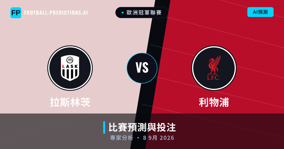 拉斯林茨 vs 利物浦 — 比赛预测和前瞻