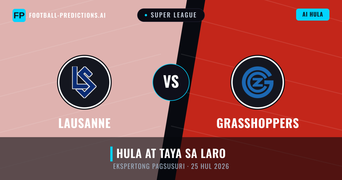 Lausanne vs Grasshoppers — hula at preview ng laban