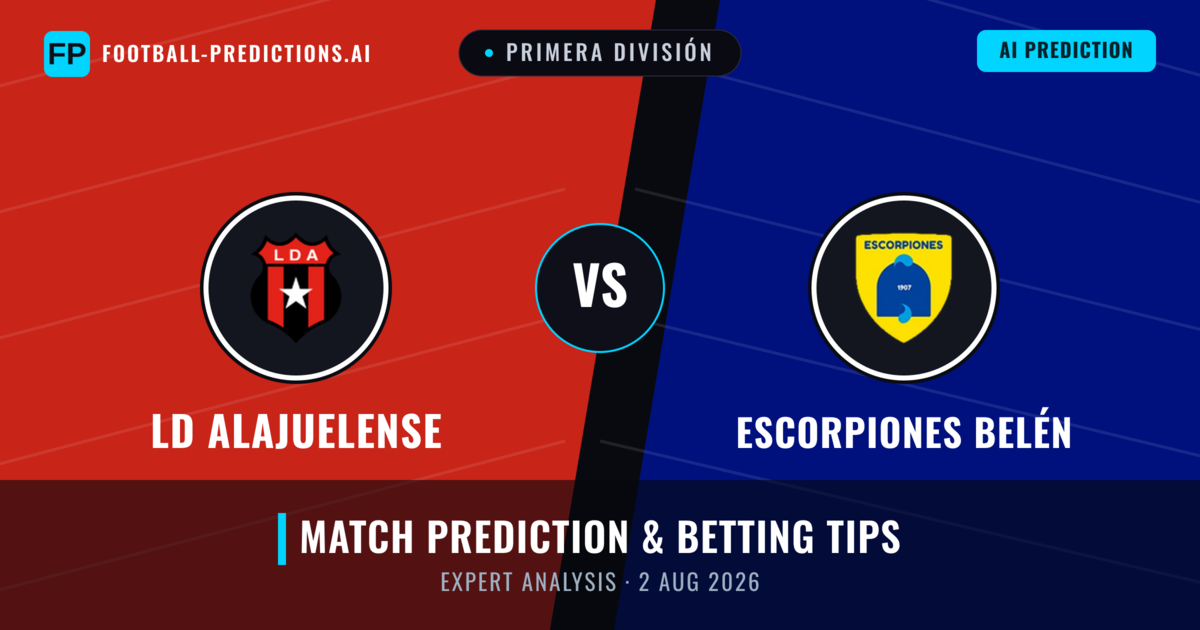 LD Alajuelense vs Escorpiones Belén — match prediction & preview