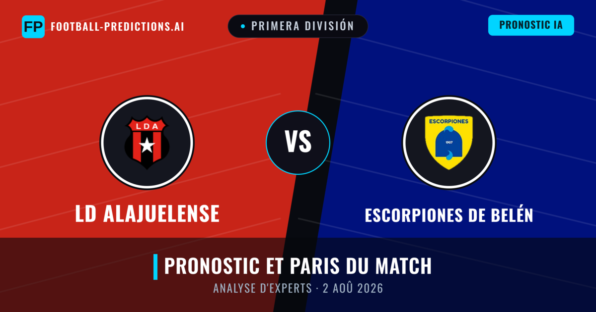 LD Alajuelense vs Escorpiones de Belén — pronostic et avant-match