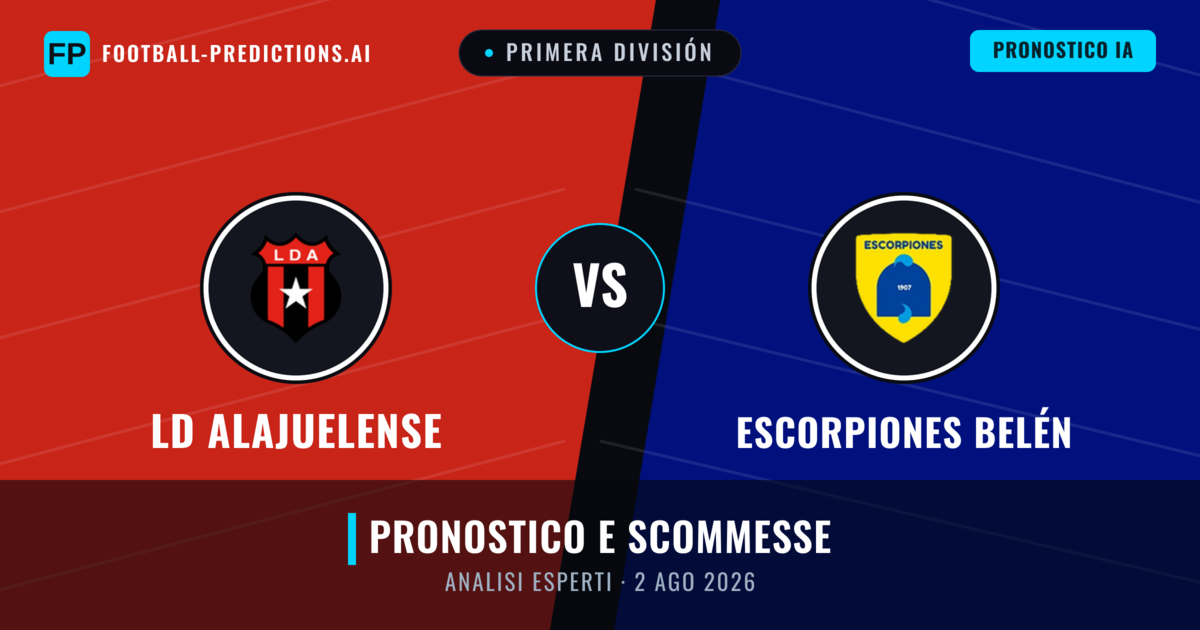 LD Alajuelense vs Escorpiones Belén — pronostico e anteprima del match
