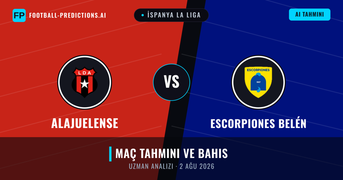 Alajuelense - Escorpiones Belén — maç tahmini ve önizleme