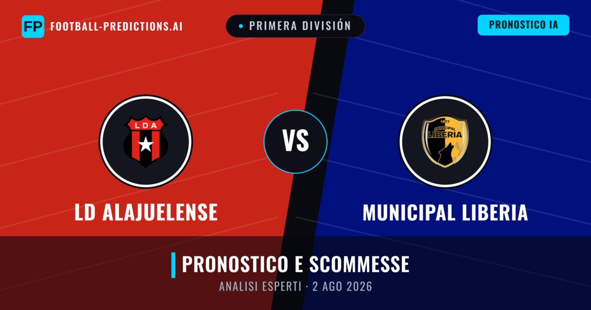 LD Alajuelense vs Municipal Liberia — pronostico e anteprima del match