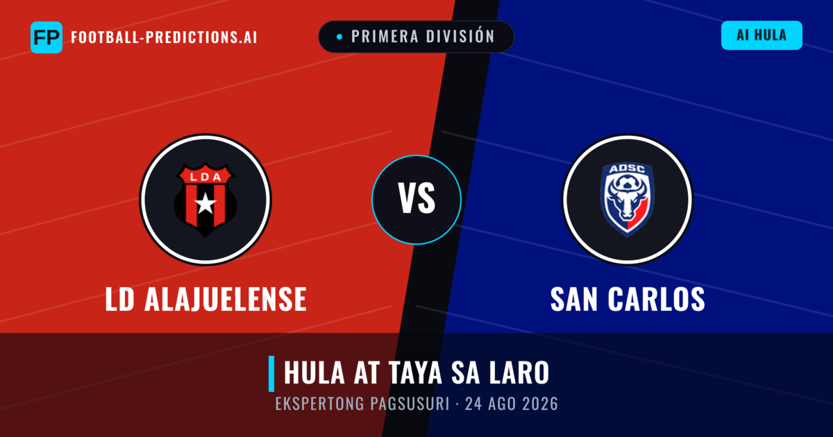 LD Alajuelense vs San Carlos — hula at preview ng laban