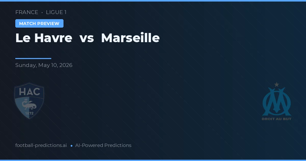 Le Havre vs Marseille — match prediction & preview