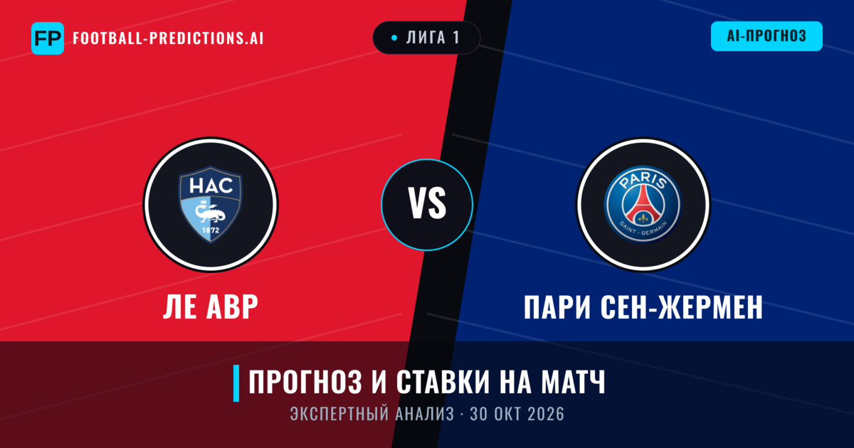 Ле Авр – Пари Сен-Жермен — прогноз и превью матча