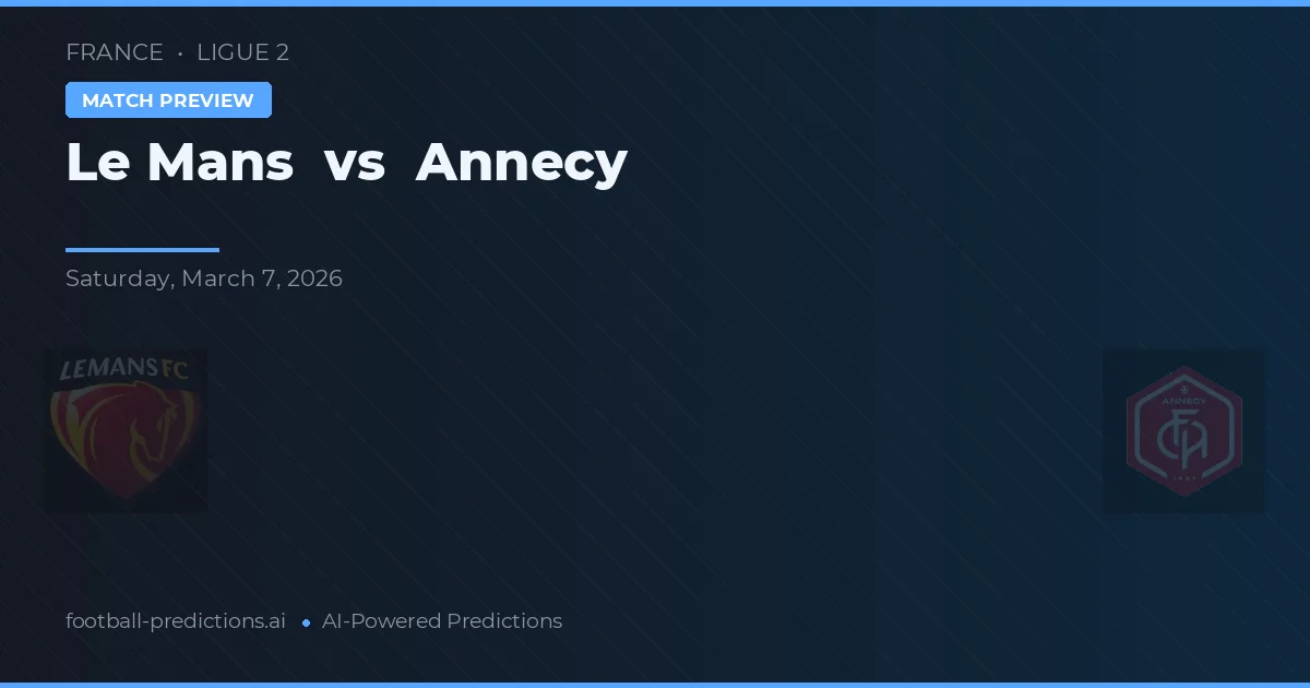 Le Mans vs Annecy — match prediction & preview