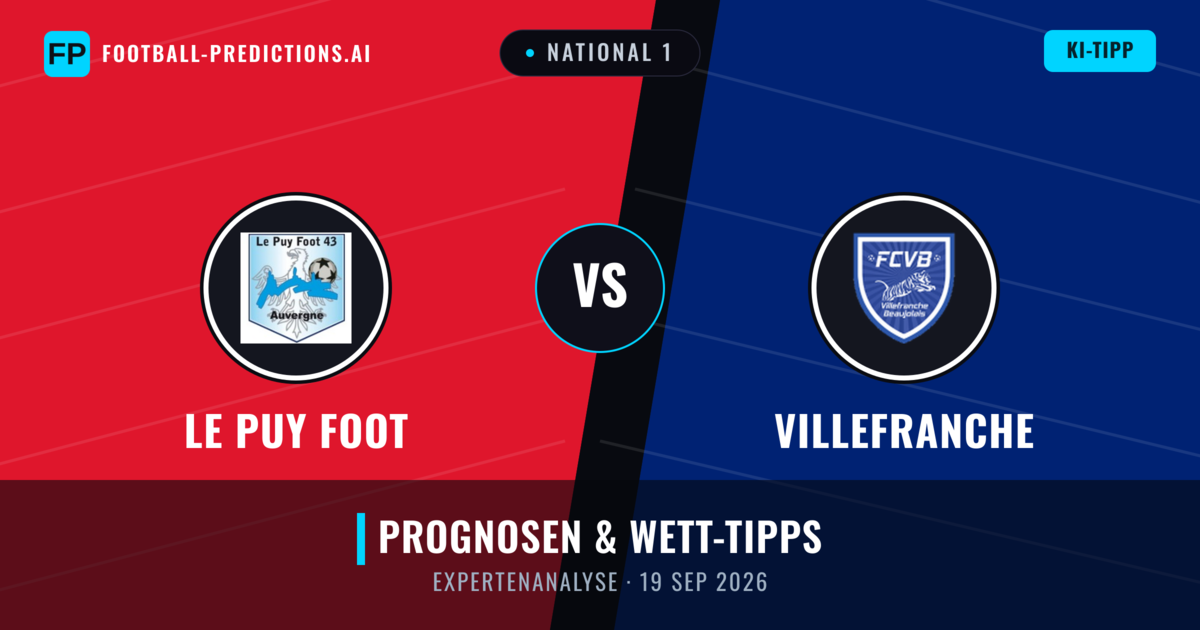 Le Puy Foot vs Villefranche — Prognose und Spielvorschau