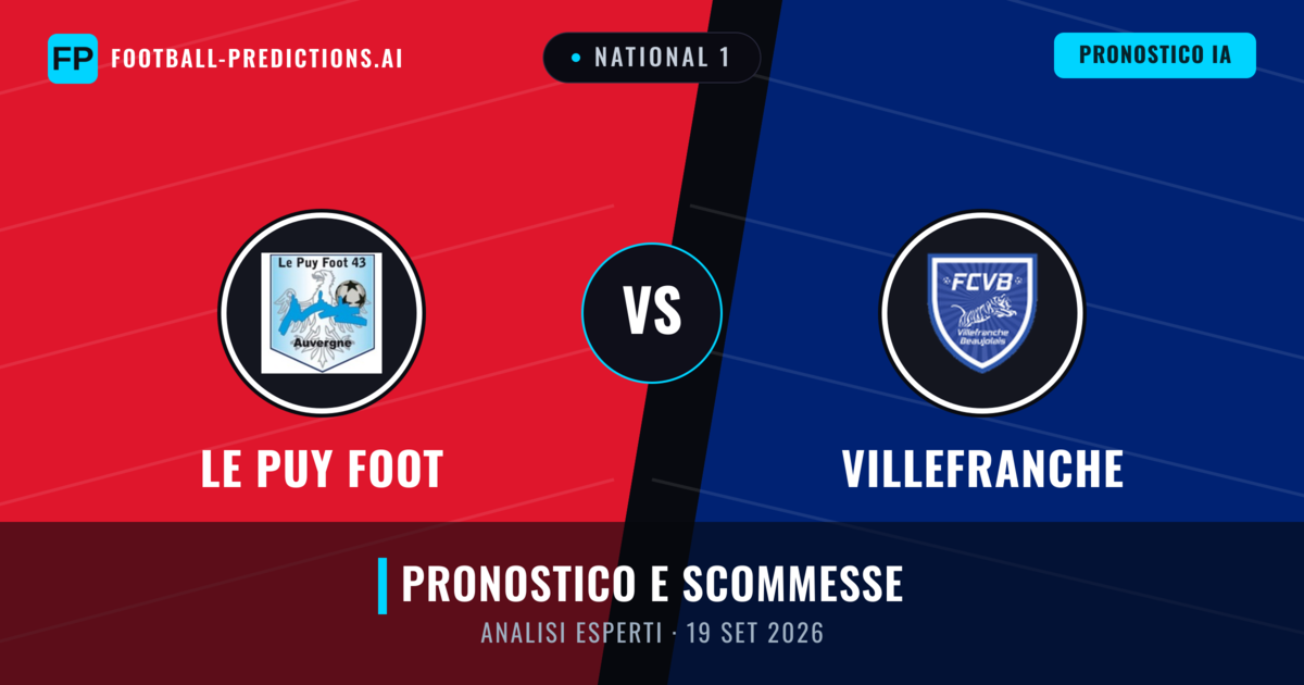 Le Puy Foot vs Villefranche — pronostico e anteprima del match