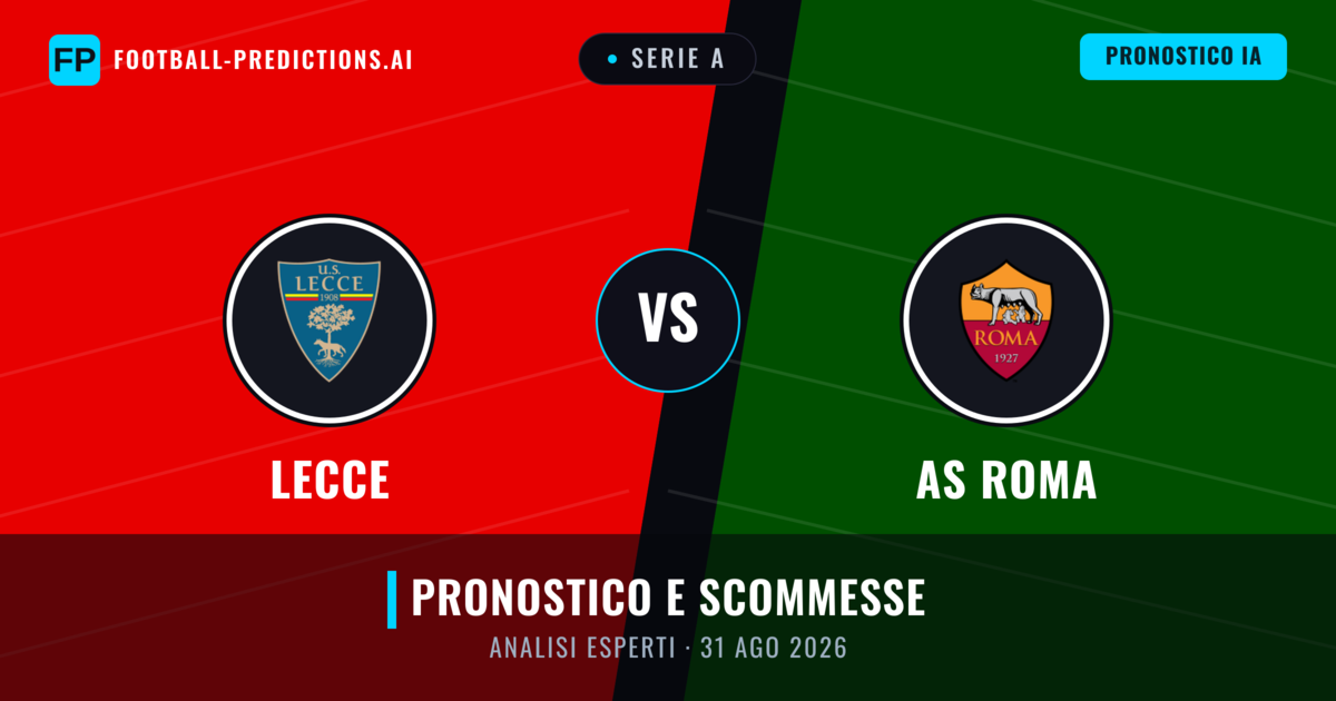 Lecce vs AS Roma — pronostico e anteprima del match