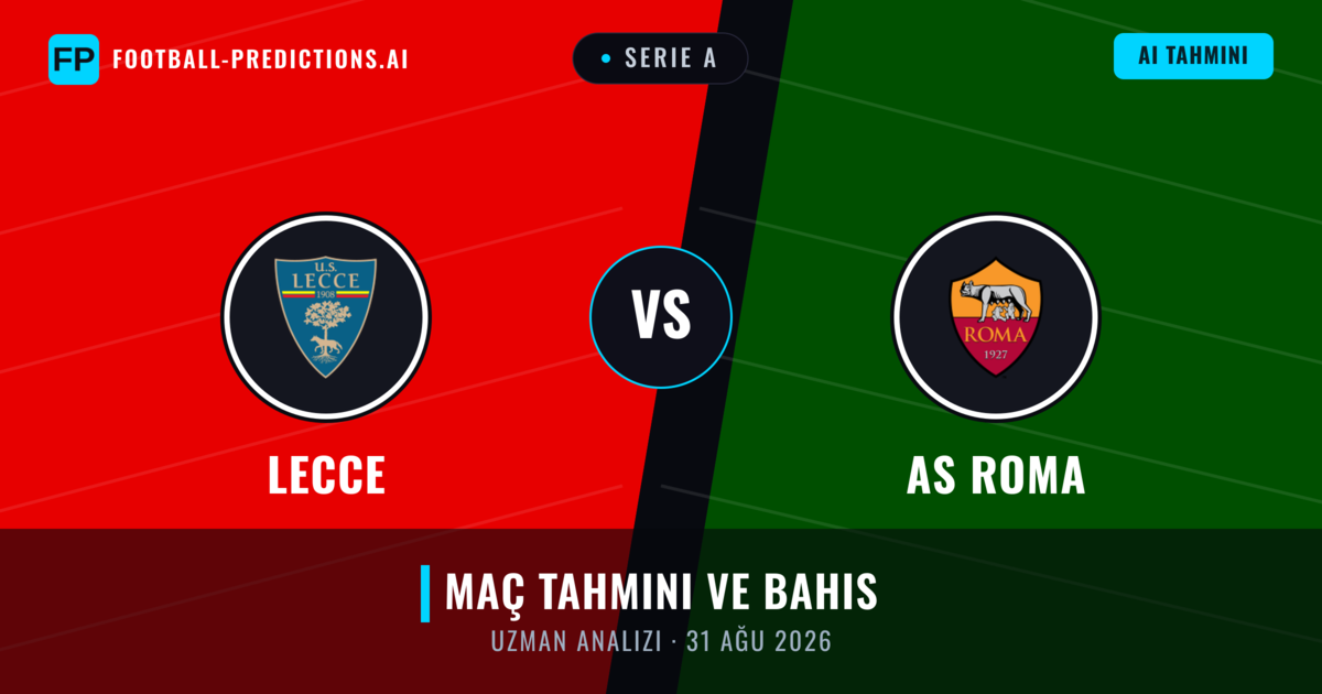 Lecce - AS Roma — maç tahmini ve önizleme