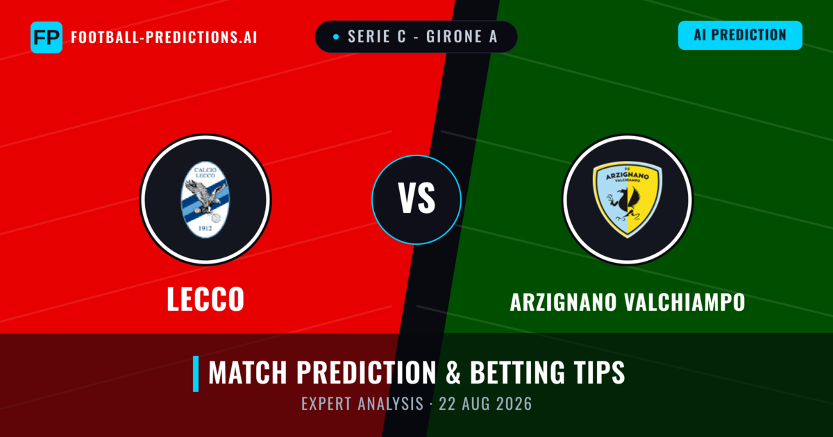 Lecco vs Arzignano Valchiampo — match prediction & preview