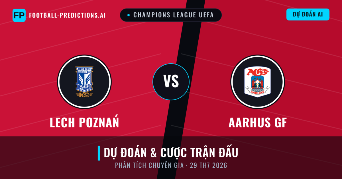 Lech Poznań vs Aarhus GF — dự đoán và xem trước trận đấu