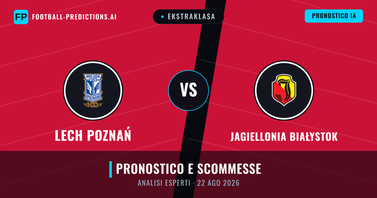 Lech Poznań vs Jagiellonia Białystok — pronostico e anteprima del match