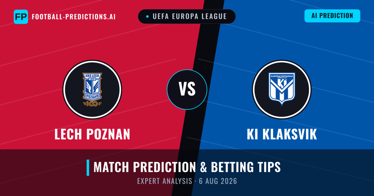 Lech Poznan vs KI Klaksvik — match prediction & preview